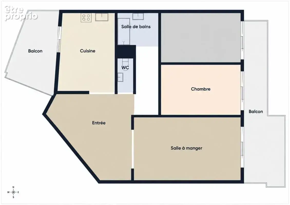 Appartement t3 - 86m2 - stationnement/ cave - centre ville - traversant - dernier étage - photo 15