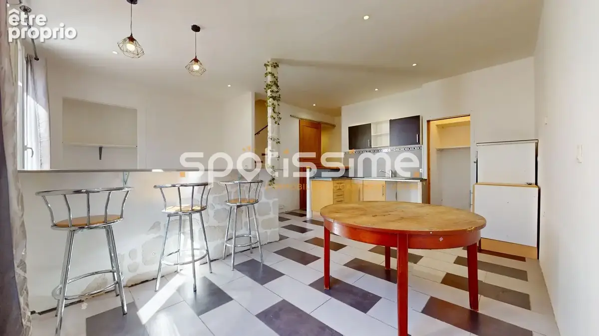 Pomérols  maison de village t3 90 m²  balcon  vue sur les toits et le clocher - photo 17
