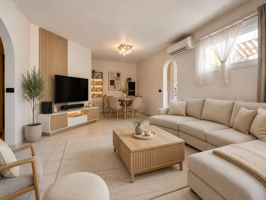 Dpt Alpes Maritimes (06), à vendre ANTIBES Appartement T3 65 m² – Rez-de-jardin, terrasse 40 m² et piscine - photo 3