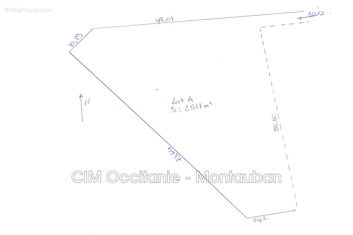 Terrain à LA SALVETAT-BELMONTET