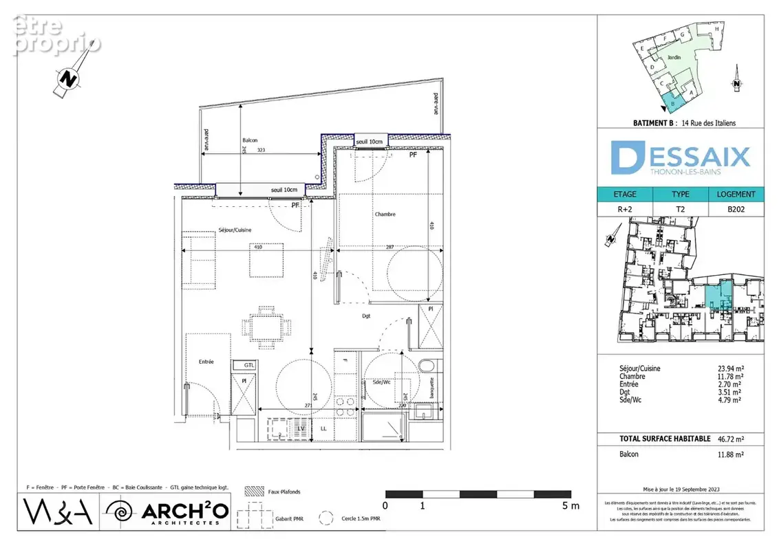 THONON LES BAINS - Appartement T2 -  46.72m² - photo 6