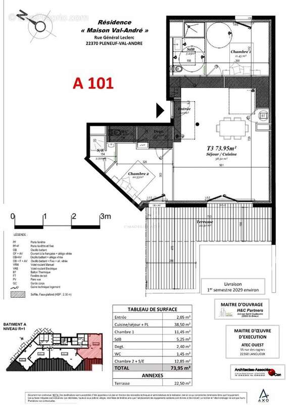 Superbe appartement T3 neuf avec 2 suites et une terrasse de 22 m² exposée Sud-Ouest. - photo 5