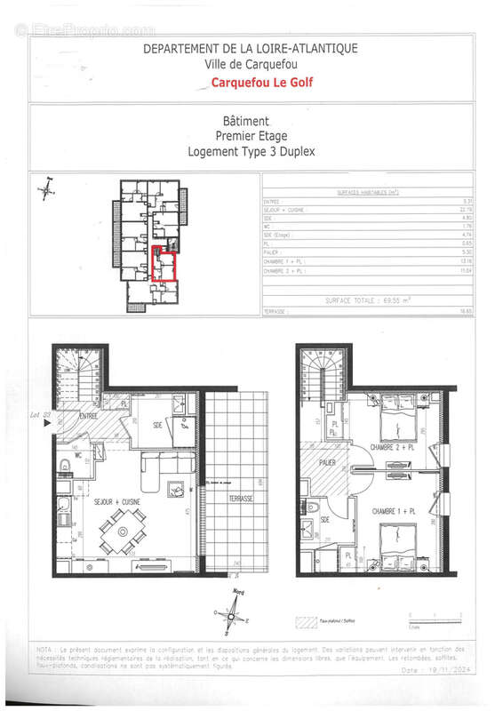 Appartement à CARQUEFOU