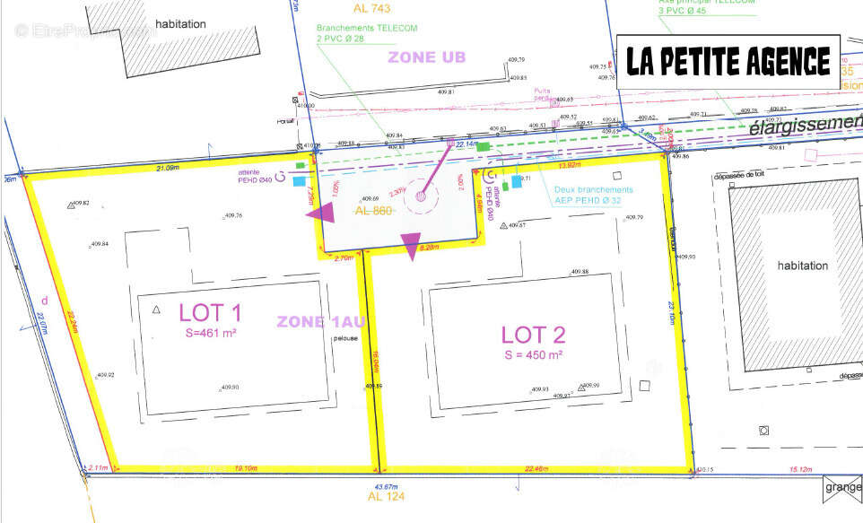 Terrain à SAINT-LAURENT-DU-PONT