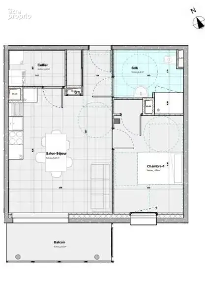 Appartement 2 pièces de 48m² avec terrasse et garage lot 1O4 - photo 4