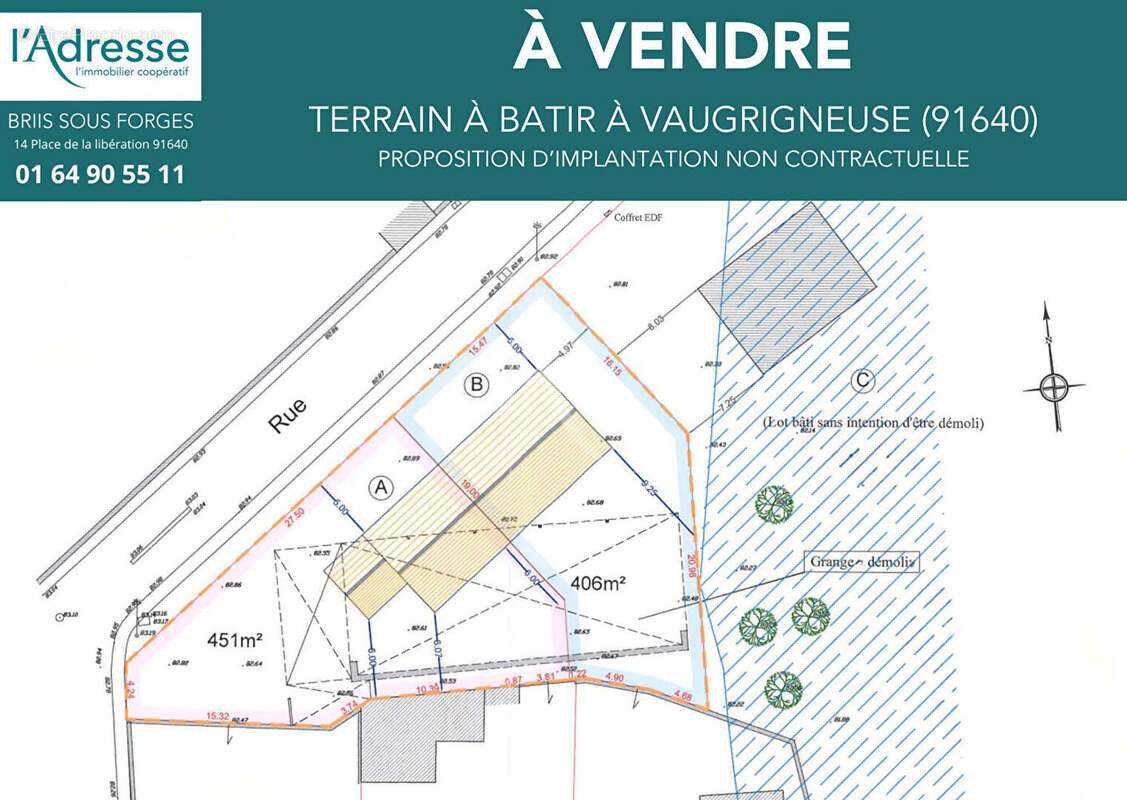 Terrain Vaugrigneuse 451 m2 - photo 3