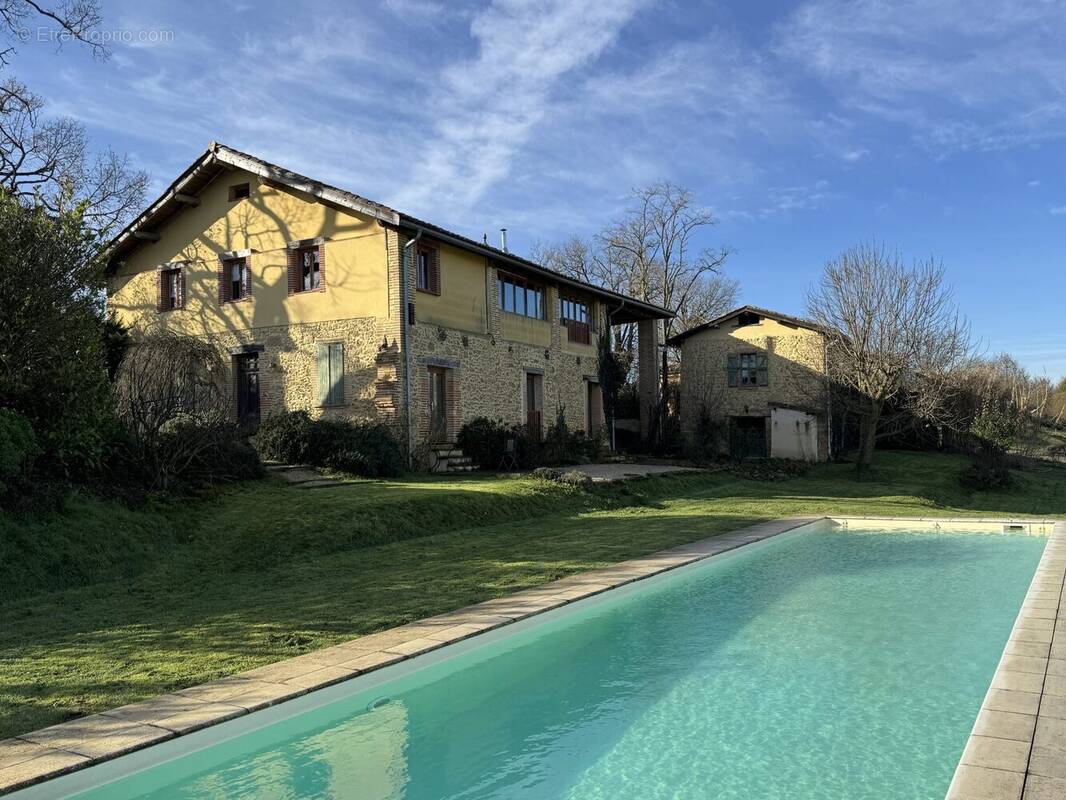 Barn Conversion &amp; cottage Mountain view Gite Potential - Maison à L'ISLE-EN-DODON
