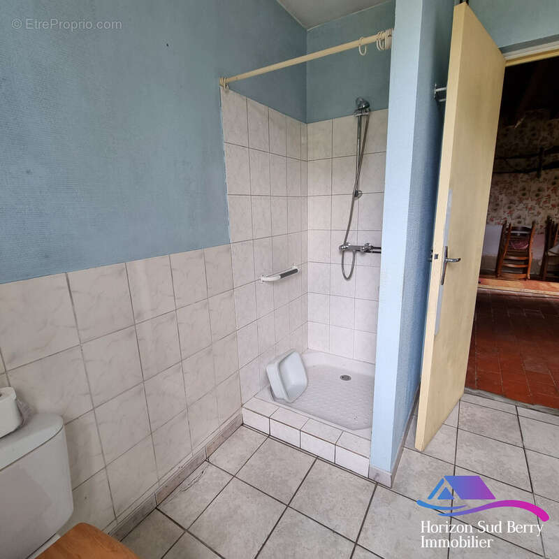 douche salle d&#039;eau - Maison à SAINTE-SEVERE-SUR-INDRE