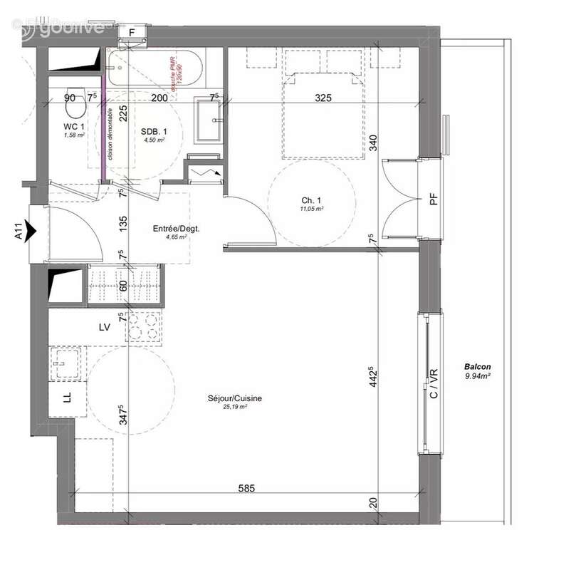CORDON - Appartement T2  avec garage - photo 3