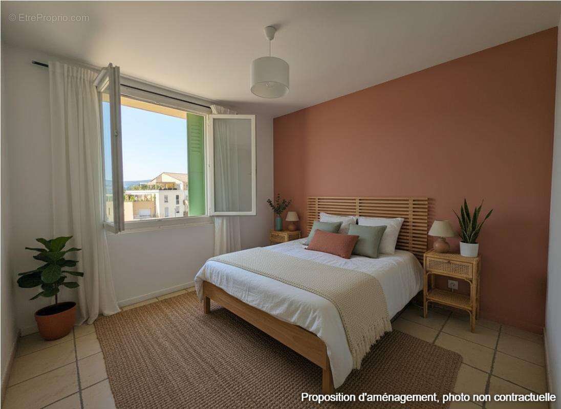 EXCLUSIVITE, MANOSQUE, BEL APPARTEMENT avec balcon, loggia et vue dégagée,  3/4 pièces de 67 m2 quartier et vue Mont d'Or - photo 7