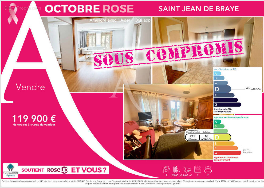 Appartement à SAINT-JEAN-DE-BRAYE