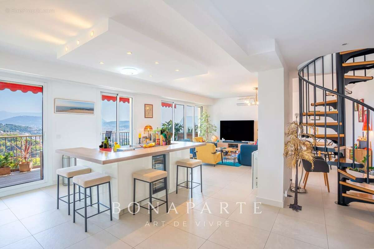 Nice – fabron  duplex en dernier étage – vue mer panoramique - photo 2