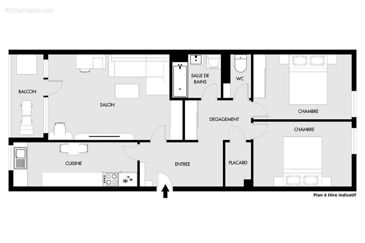 Appartement à PARIS-19E