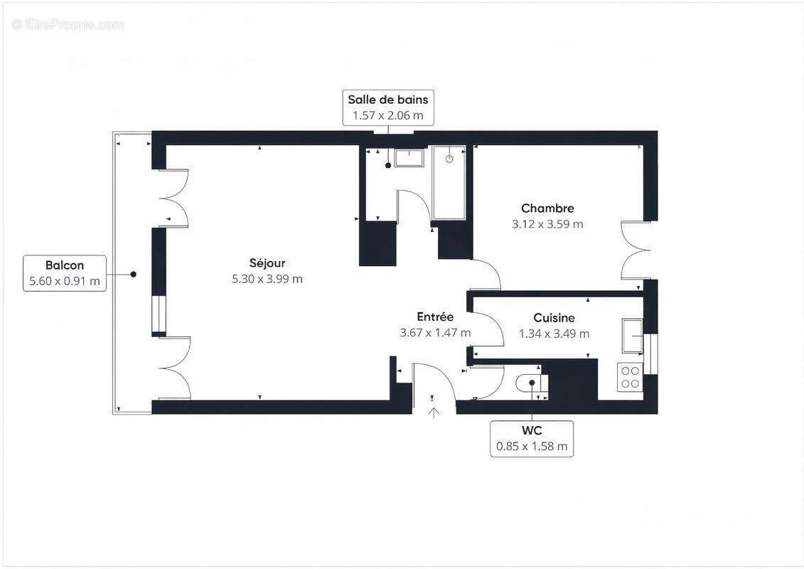 Appartement à PARIS-17E