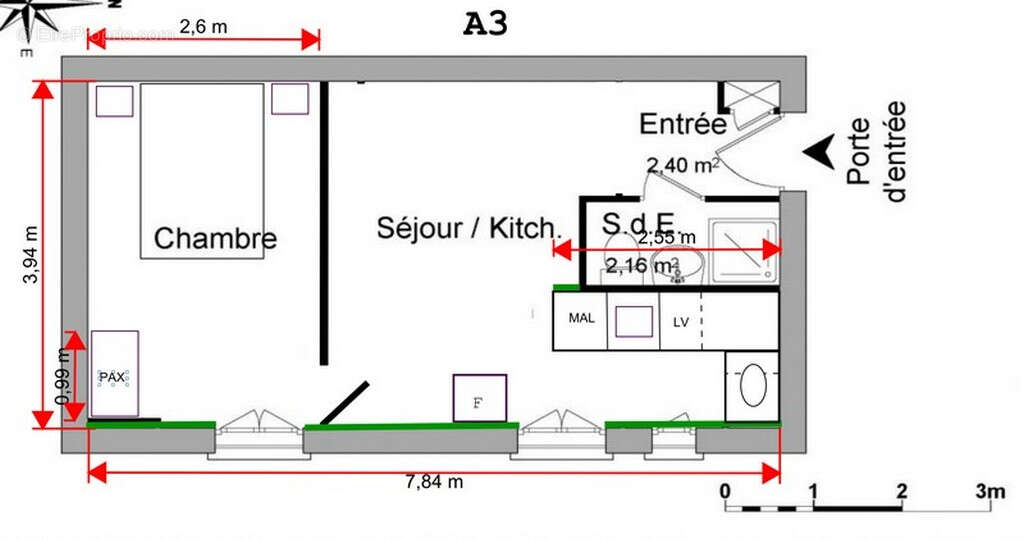 Appartement à AUBERVILLIERS
