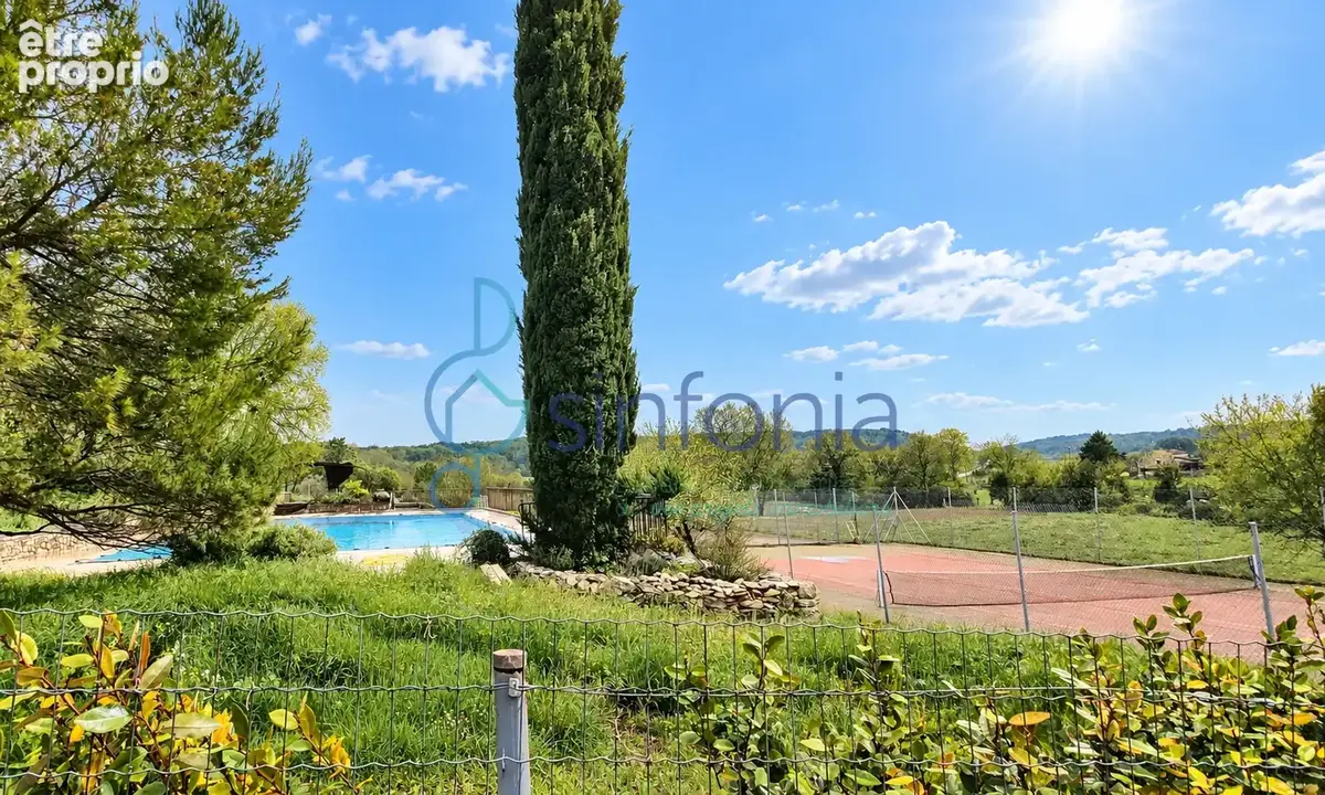 Lussan la lèque  maison en pierre  140 m2 dépendance piscine & tennis - photo 9