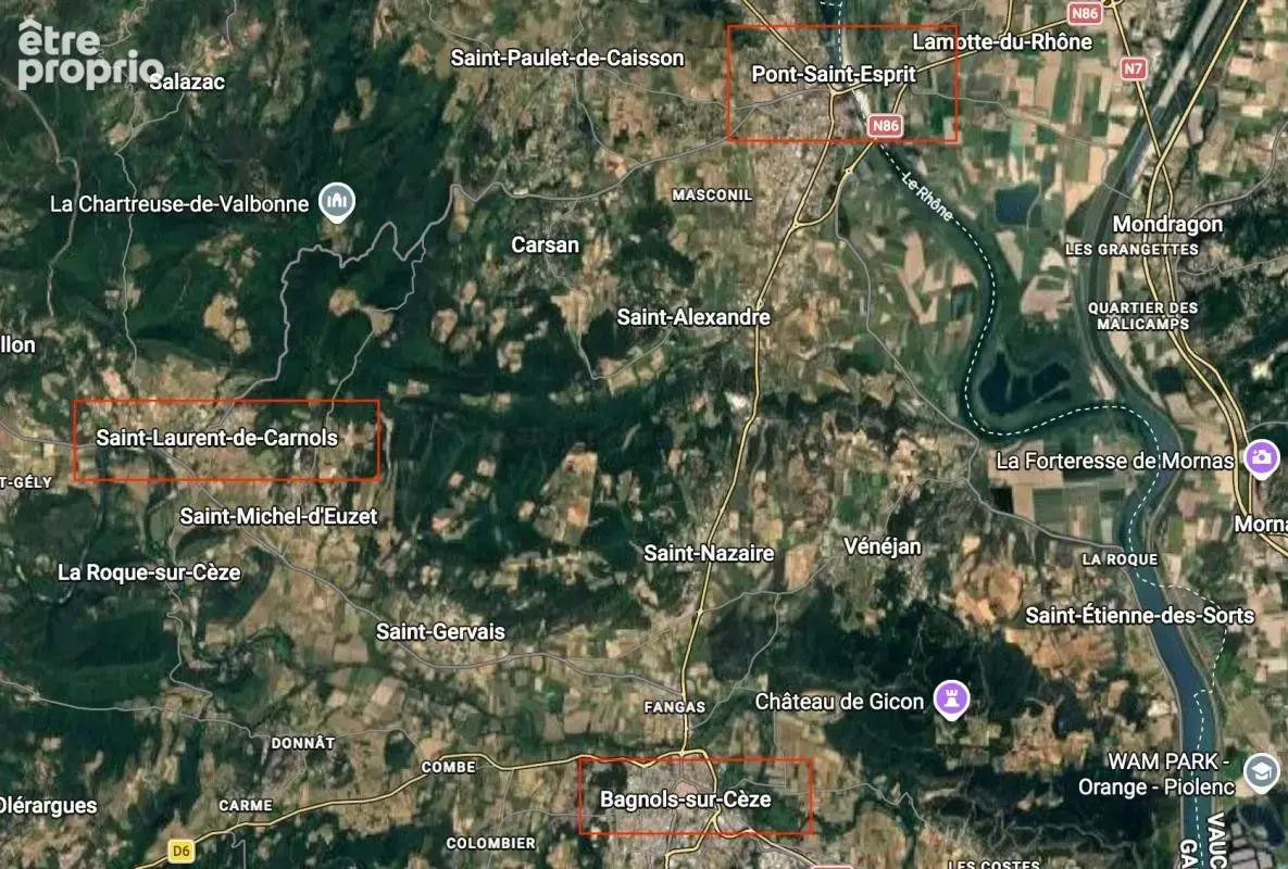 A vendre Terrain constructible de 4367 m2 à St Laurent de Carnols (30200) - photo 2