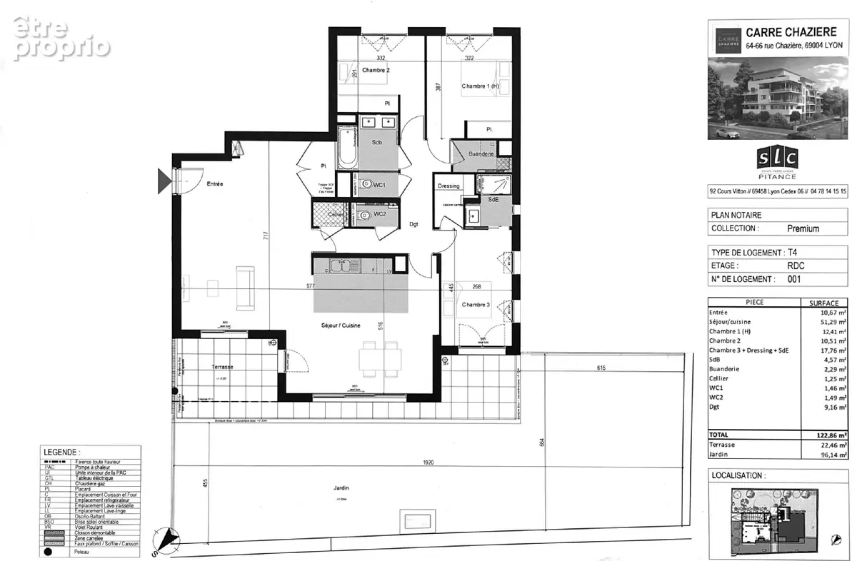 Appartement Lyon 4 pièces 121.92 m2 - photo 17