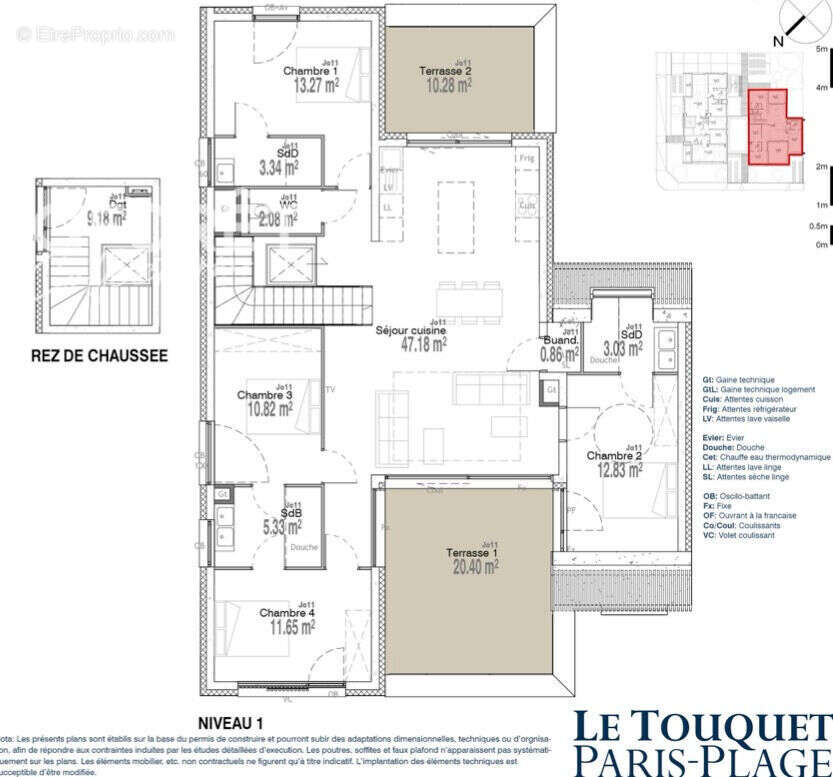 Appartement à LE TOUQUET-PARIS-PLAGE