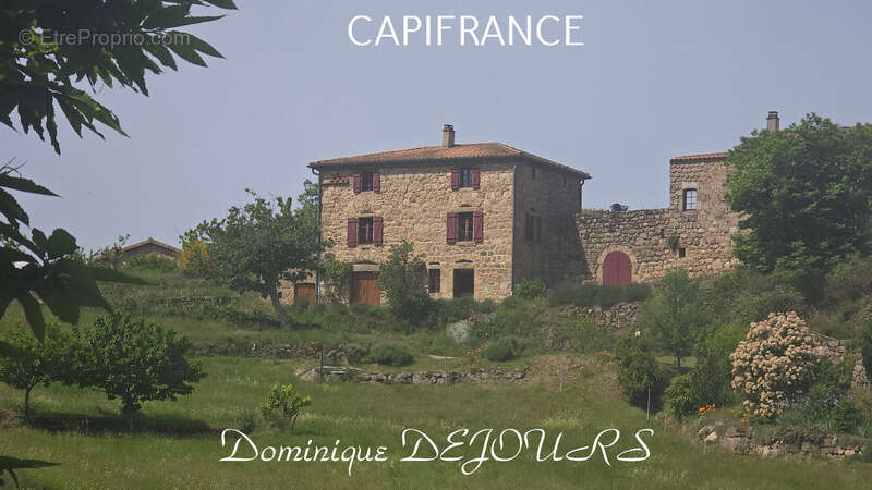Ardèche, ensemble charmant de 2 maisons en pierres, avec terrasses, caves voutées et terrains attenants - photo 20