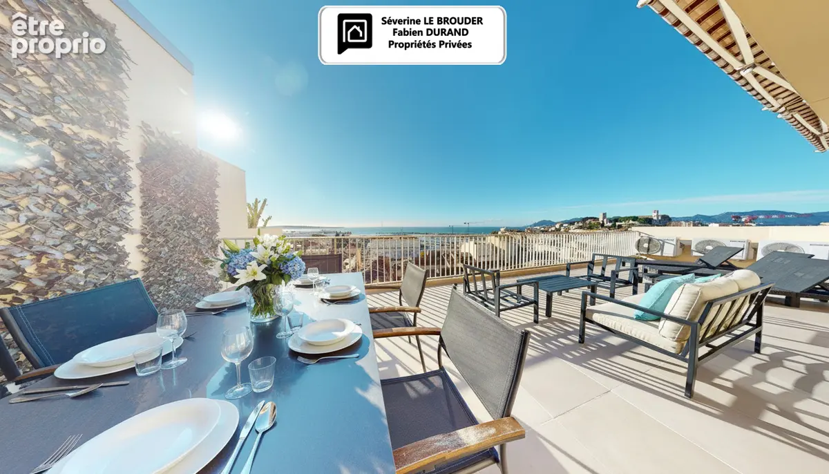 Penthouse 3 pièces 78 m²  - 86 m² de terrasses - Vue mer & Palais des Festivals - photo 4