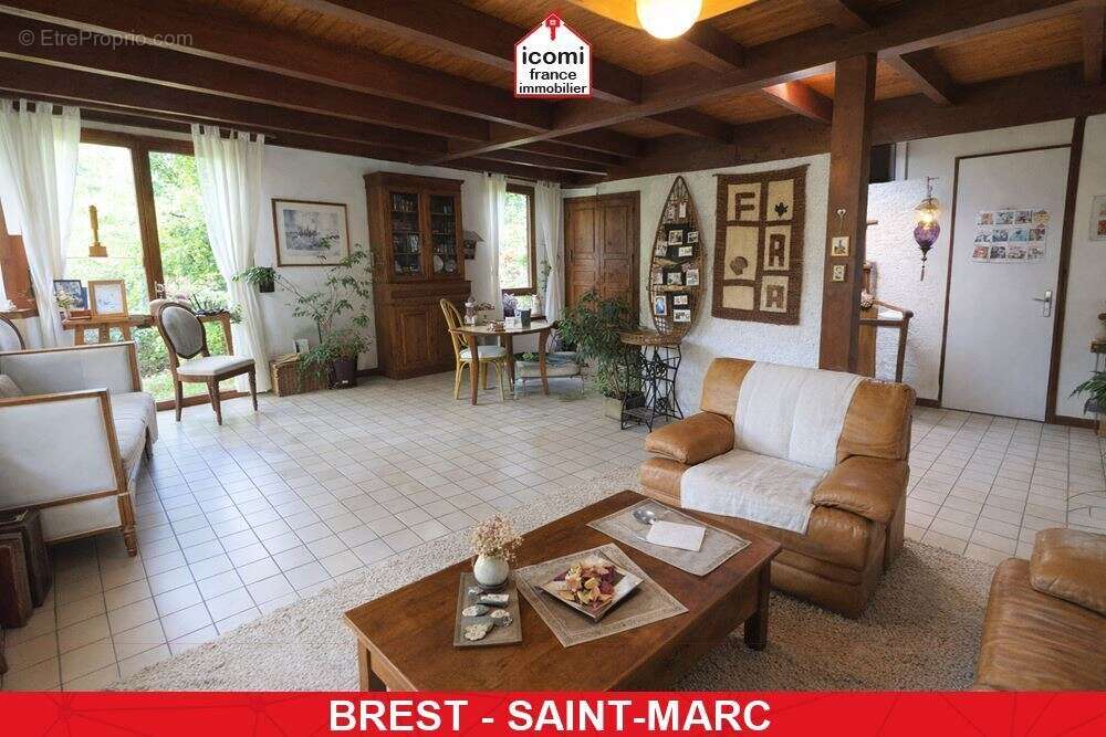 Finistere - brest (29200) - a vendre - propriete d'architecte de 150m² sur +700m² de terrain - 5 chambres - structure beton banc - photo 5