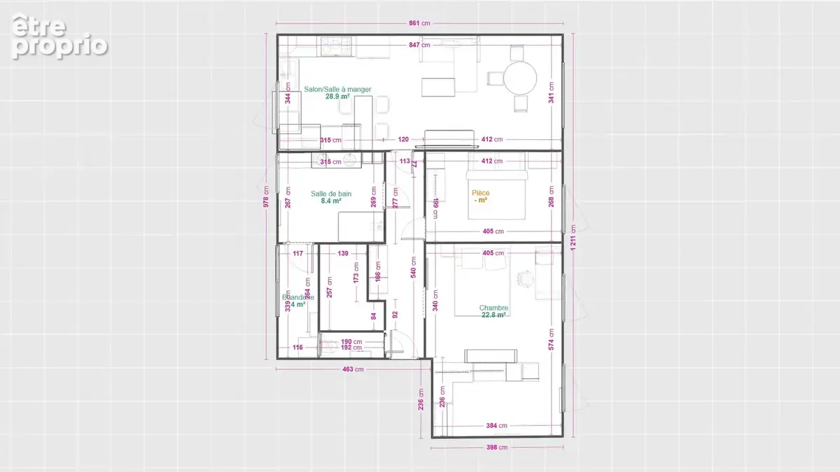BESANÇON - Appartement traversant 5 pièces de 80,16 m²  et cave Idéal famille ou investissement - photo 2