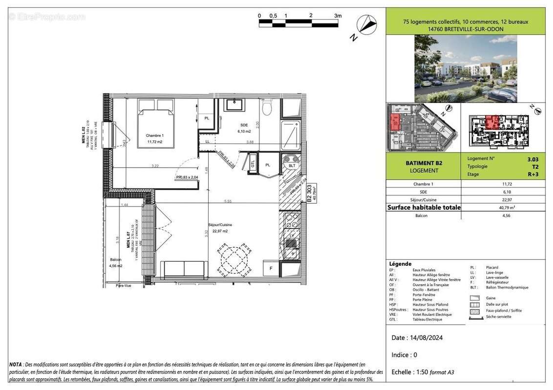 Appartement à BRETTEVILLE-SUR-ODON