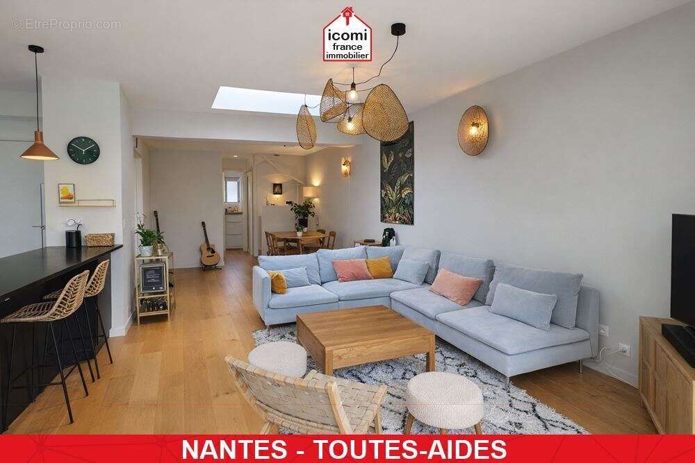 Loire-atlantique - nantes (44000) - a vendre - maison en rez de jardin entierement renovee en 2021 - piece de vie triple avec ac - photo 6