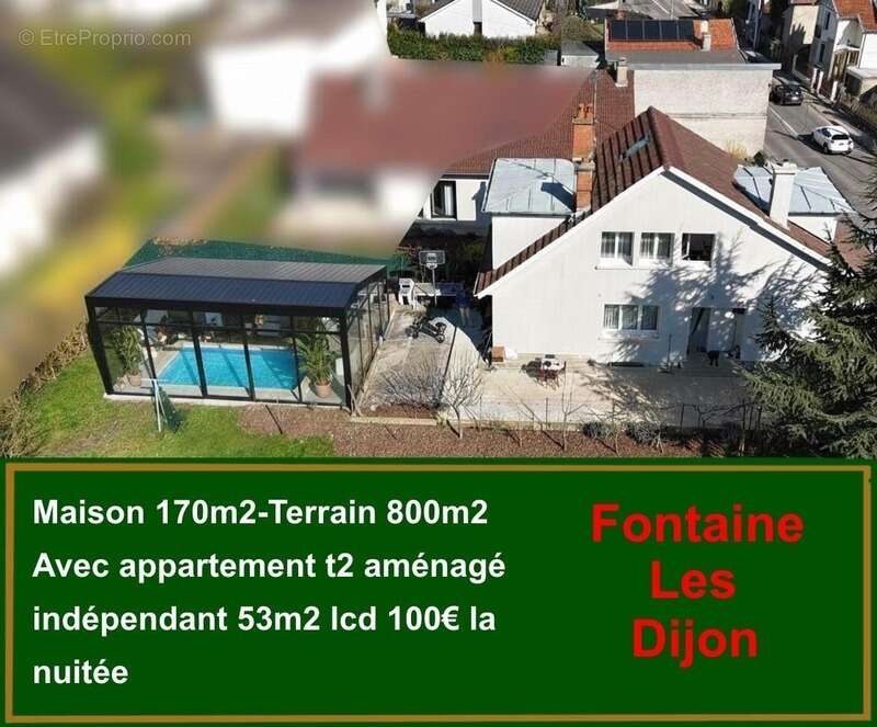 Maison à vendre — 510 000 € Fontaine-lès-Dijon (21) — Route d’Ahuy Maison familiale 7 pièces — 182 m² habitables — Terrain de 80 - photo 2