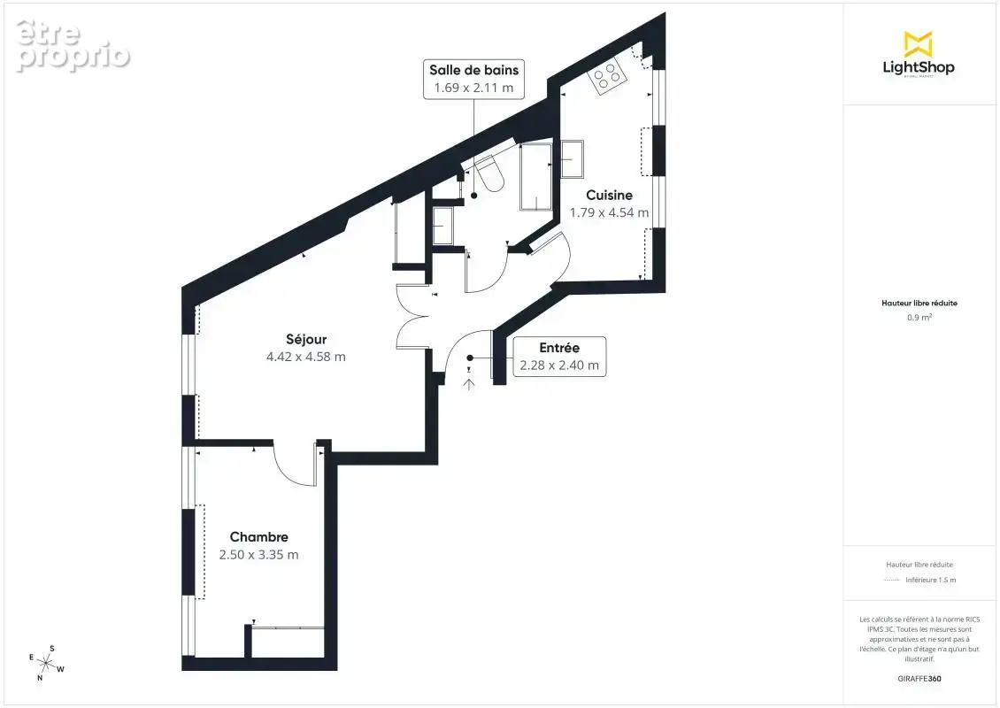 Appartement 2 pièces de 44m² - Boulevard Richard-Lenoir, Paris - photo 3