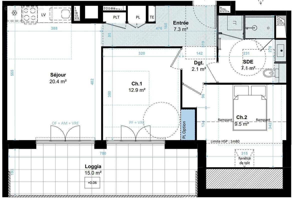 Appartement 59 m² à Plerin  - photo 3