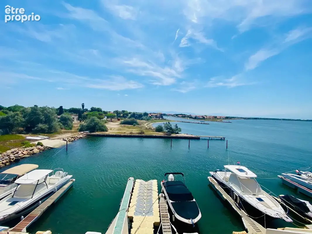 Le Barcarès   Résidence Nautica  Appartement T2 avec vue sur le lac marin et le Canigou - photo 13