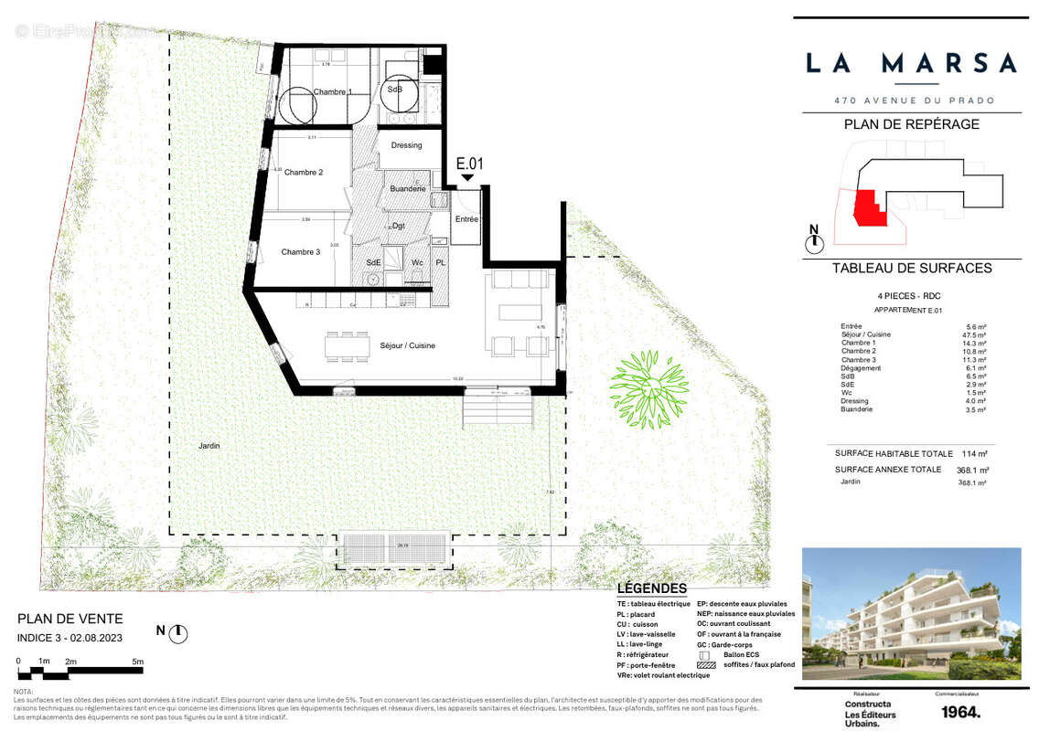 Appartement à MARSEILLE-8E