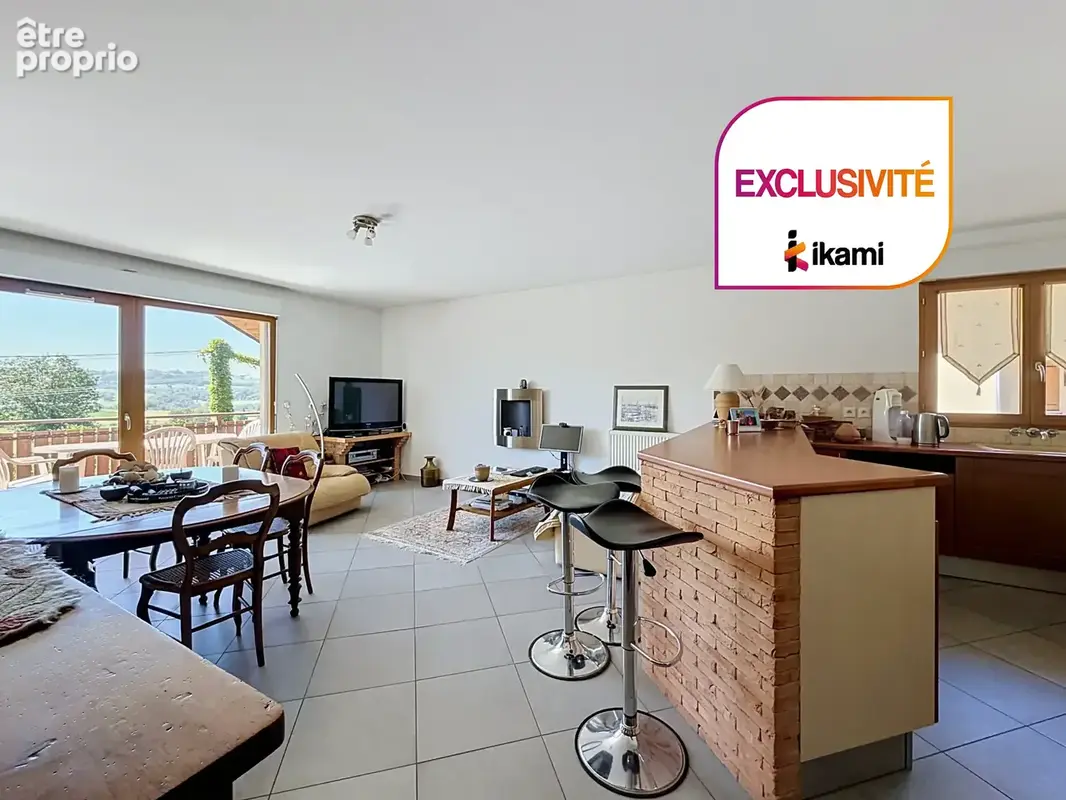RARE À GRUFFY   Appartement T3 76 m2 avec balcon, garage et vue campagne - photo 3