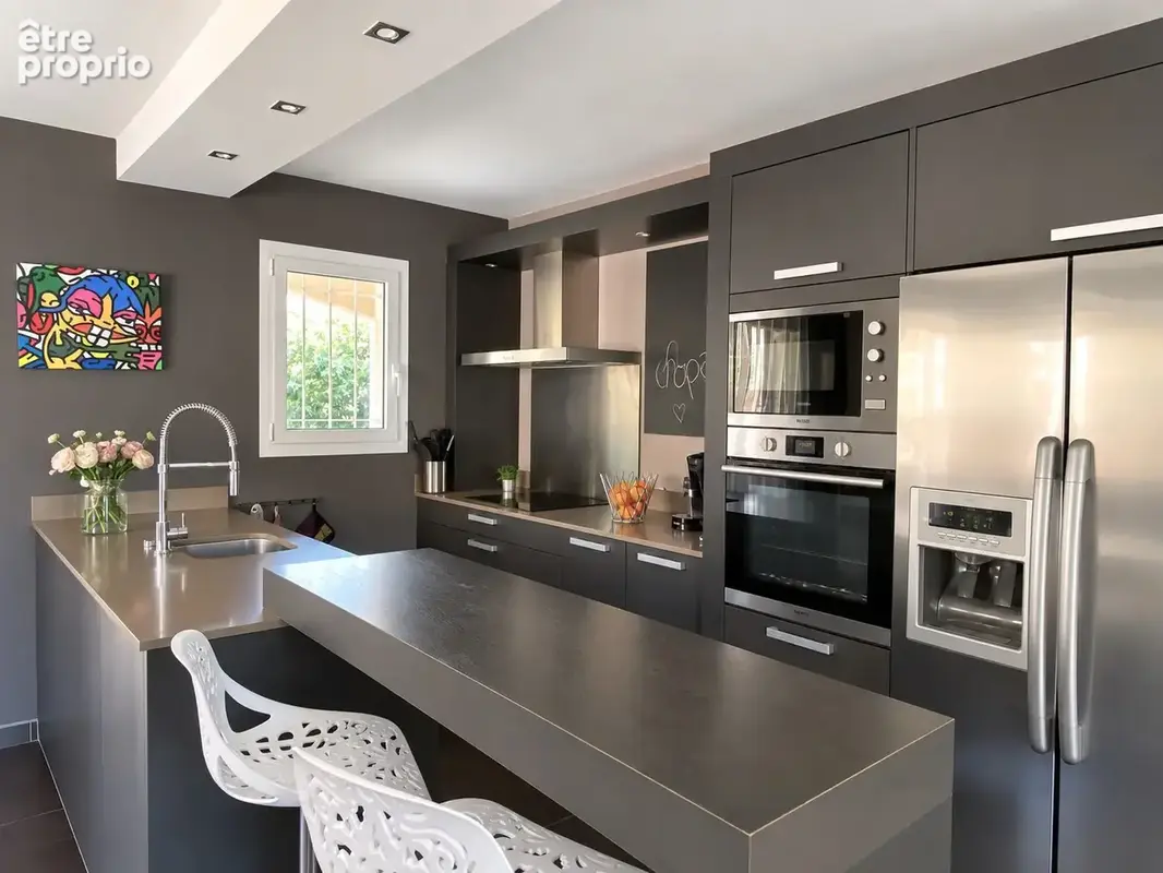 A perpignan route des plages, une villa d'architecte, 160m2 sh, avec piscine - photo 7