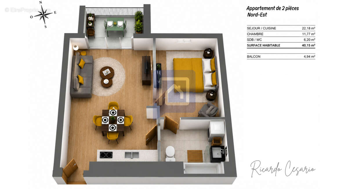 Appartement à QUIMPER