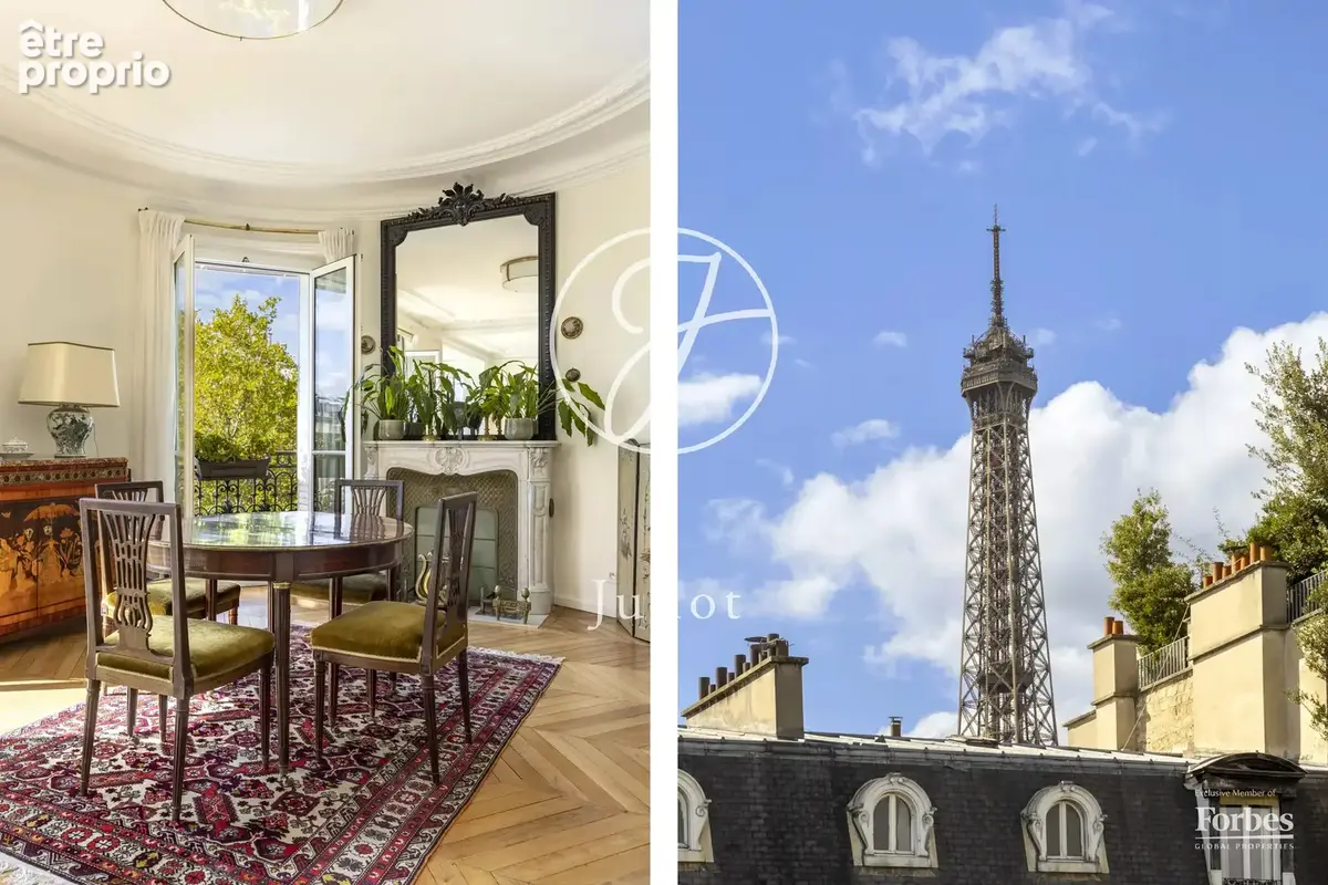 Paris 7e - GROS CAILLOU / BOSQUET - Appartement - 4 pièces - 106,21m² Carrez - 107,47m² au sol - 2 chambres - Vues sur monument - photo 9