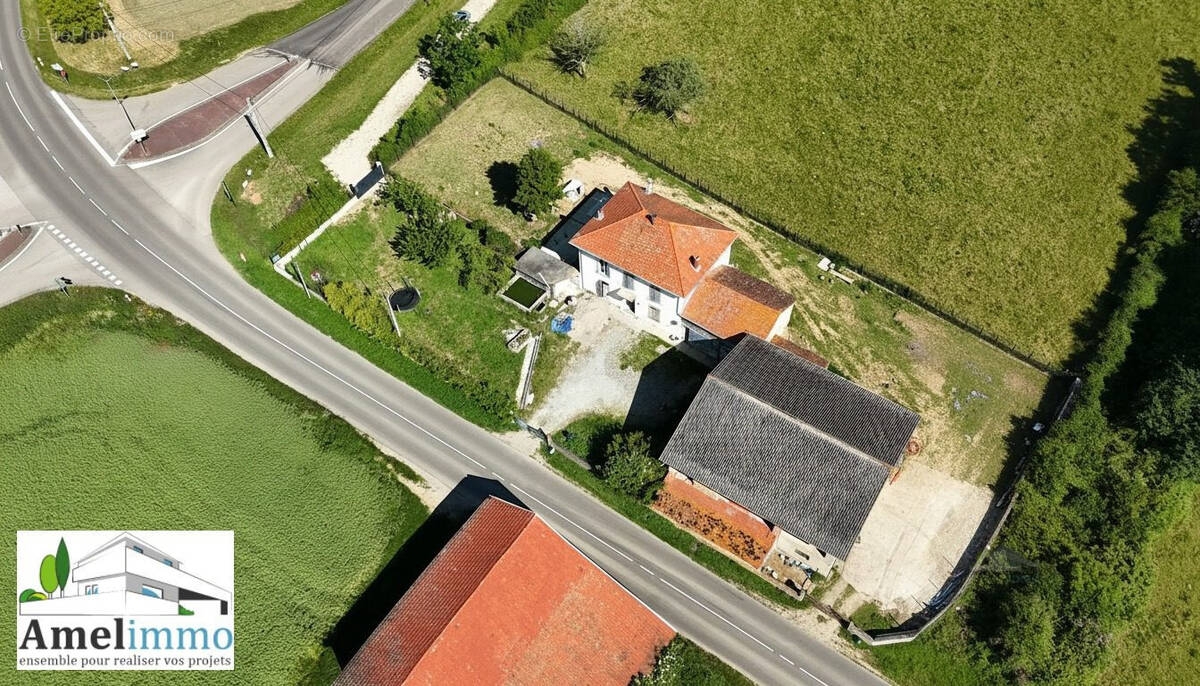 Maison + hangar sur un terrain de 3365m² - Maison à MOISSIEU-SUR-DOLON