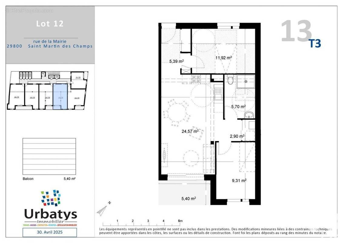 Photo 1 - Appartement à SAINT-MARTIN-DES-CHAMPS