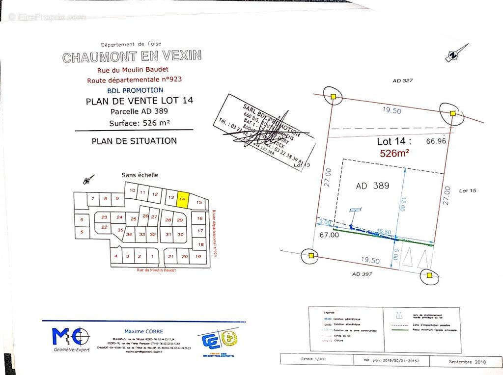 Terrain à CHAUMONT-EN-VEXIN