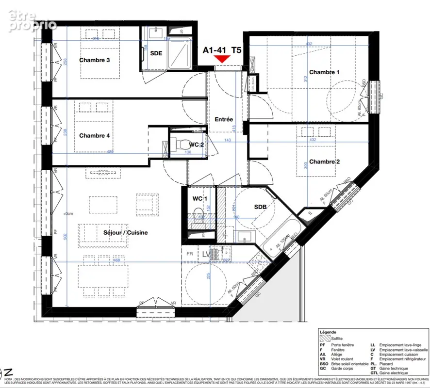 BRON Appartement T5 93m² + terrasse 46m² - photo 6