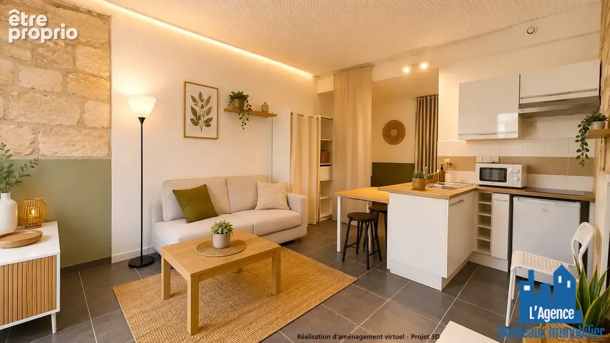 Exclusivite !! bordeaux - chartrons - studio en rez de chaussee- cour exterieure 18 m² !! vendu libre !! sébastien baudot 06 18  - photo 5