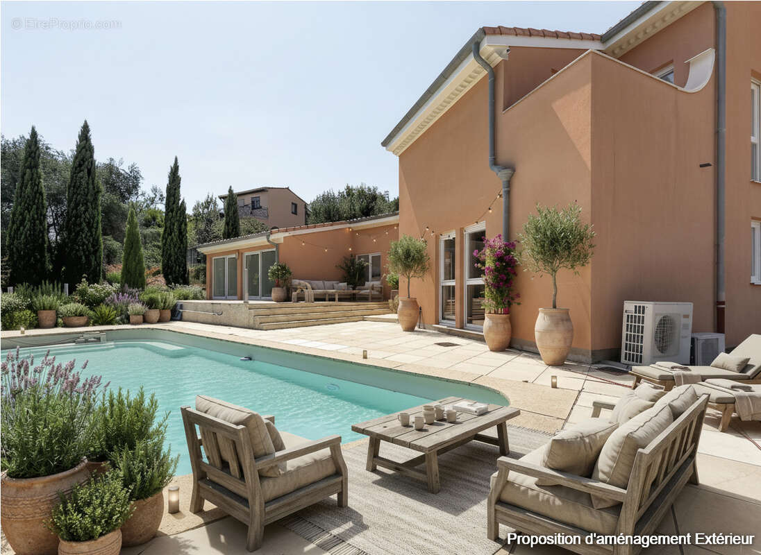 A vendre Villa Neuve à Mougins 5 pièces de 175 m² sur 1225 m² de terrain avec piscine - photo 2