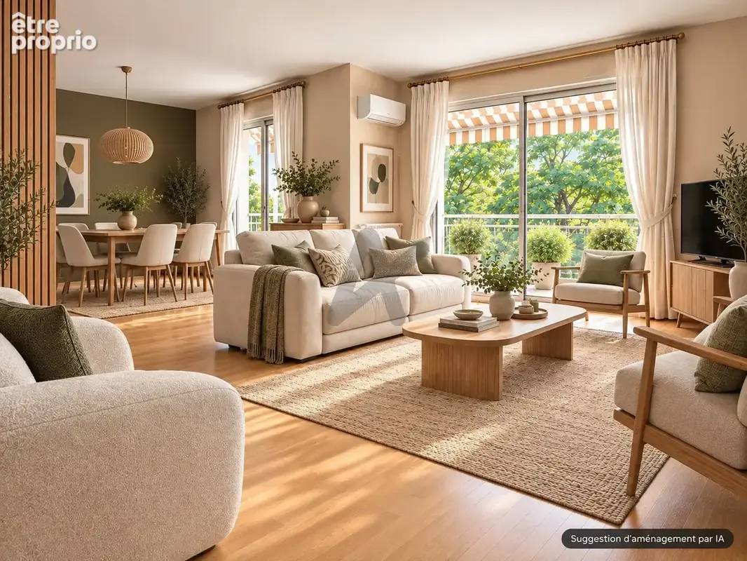 Appartement 5P 108m2  climatisé avec terrasse au calme et sans vis-à-vis - photo 4