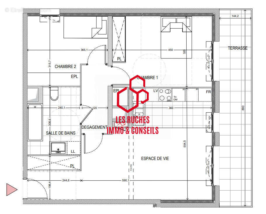 Appartement à LAGNY-SUR-MARNE