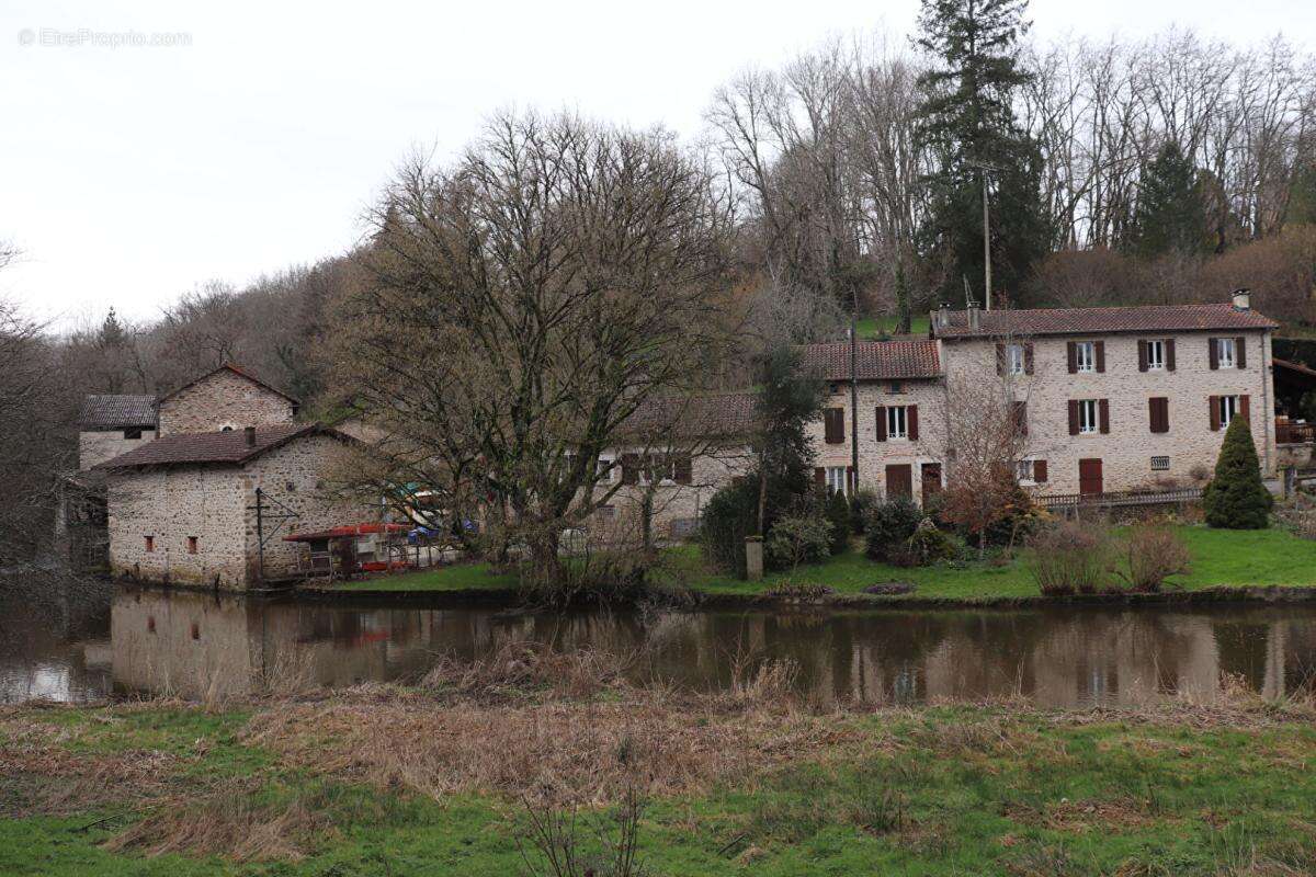 Proche de Rochechouart , authentique moulin avec rivière et chute d'eau -cadre naturel exceptionnel- - photo 3