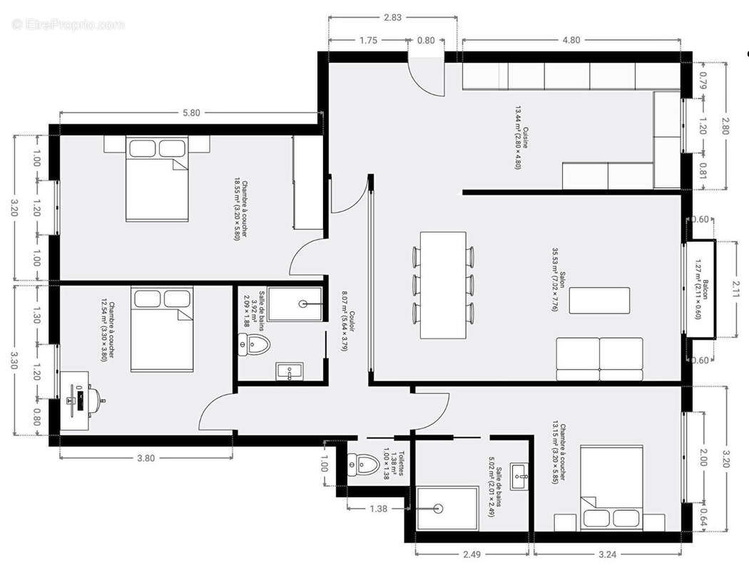 Appartement à PARIS-12E