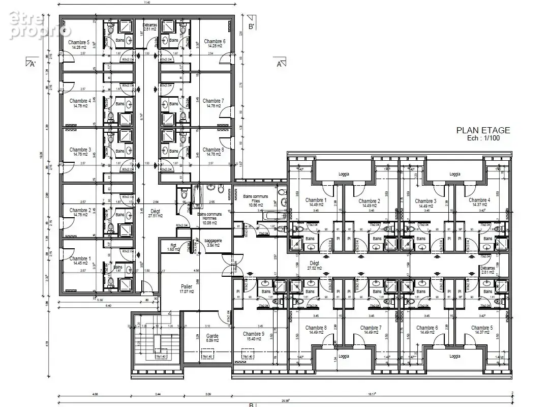 À vendre immeuble de 760 m2 à Loches, quartier des Bas Clos - photo 4