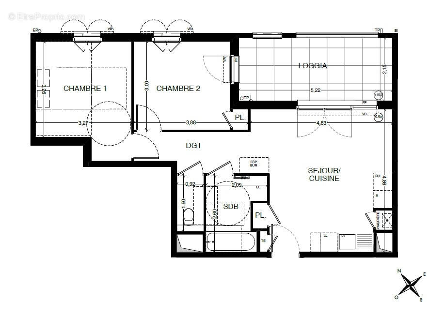 Appartement à AIX-EN-PROVENCE